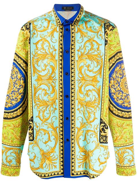 рубашка versace мужская